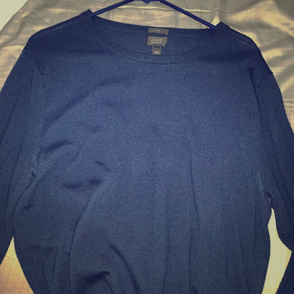 J. Crew Merino Wool Sweater (Blue)